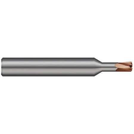 Harvey Tool 4 FL - 0.1250'', 1/8 Cutter DIA x 0.1250'', 1/8 LOC x 0.3750'', 3/8 Reach - Ti-Nano Coated 712408-C10